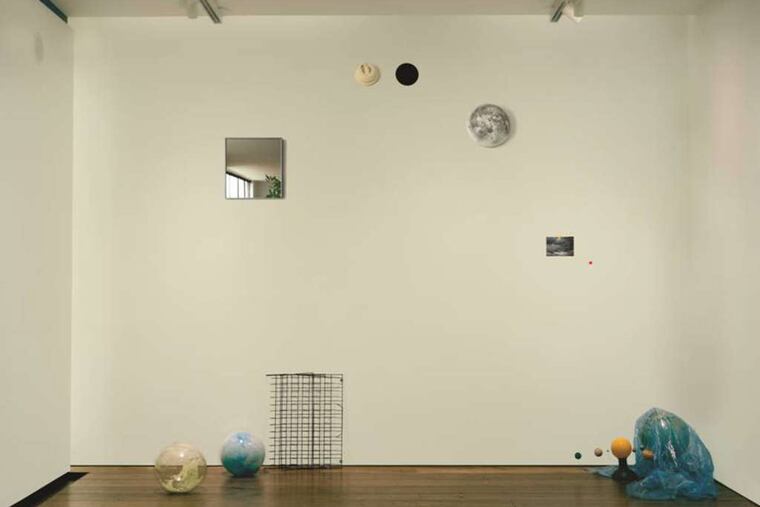 Eileen Neff's "Here and There," 2012, C-print mounted on Plexiglas, her largest photograph, at Bridgette Mayer Gallery through Saturday.