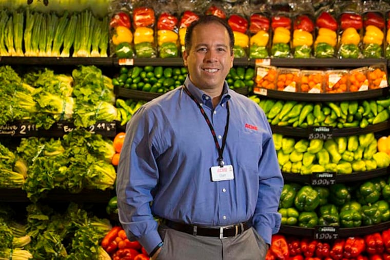 Acme Markets president Dan Croce at a store in Glen Mills. Croce, who joined Acme in 2005, is overseeing its rapid expansion. (Laurence Kesterson / For The Inquirer)
