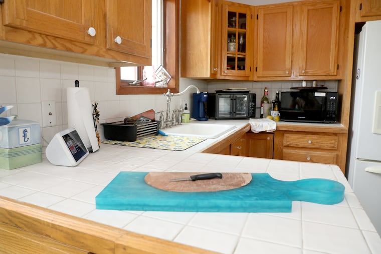 The oven is one of the things that needs to be replaced or updated at Nick and Sandy Matteo's Shore house.