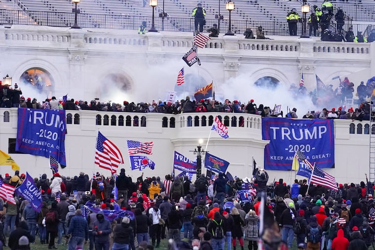 Rioters at the U.S. Capitol on Jan. 6, 2021, in Washington, D.C.
