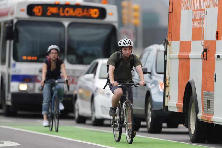 Riding in a designated bicycle lane. How do Philadelphians really feel?