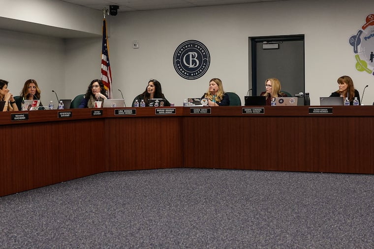 The Central Bucks school board Monday, December 4, 2023.