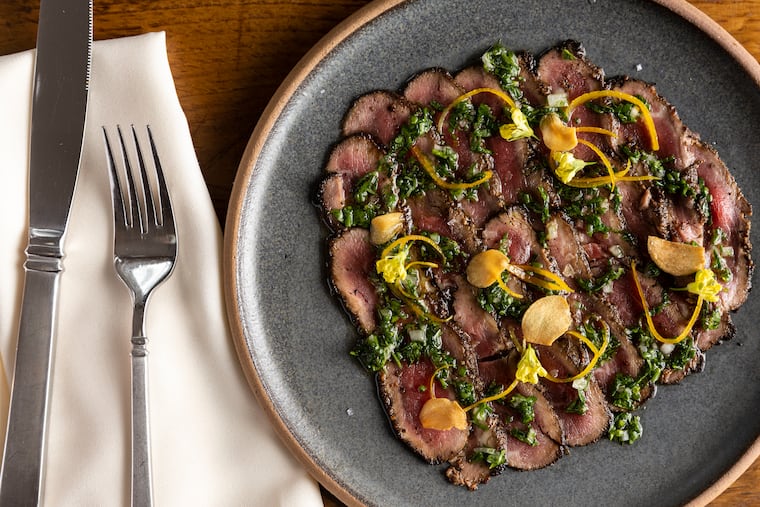 The Iberico Carpaccio at Alice in Philadelphia, Pa. Alice is located at 9th and Christian Streets in the Italian Market. It is one of many restaurants participating in Center City restaurant week.