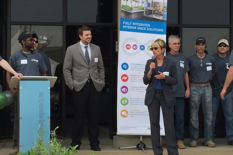 Janice Leone, CEO of Corporate Interiors in Wayne, Pa.
