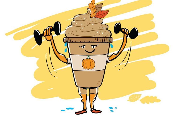 An hour-long walk, jumping rope for 20 minutes or an hour of intense yard work are some options for burning off the calories in a pumpkin spice latte.