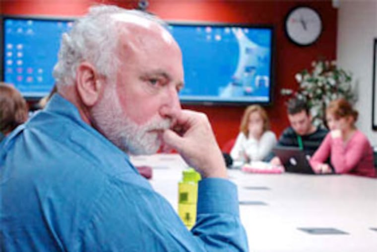 Laurence Steinberg, in his classroom at Temple, is the first recipient of a Swiss foundation's Jacobs Research Prize. His focus is the development of teens and how courts treat them. (Clem Murray / Staff Photographer)