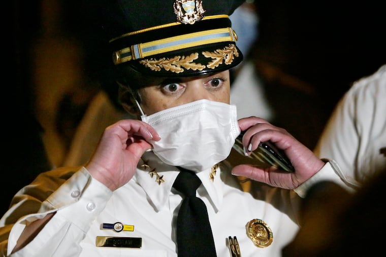 File photo of Philadelphia Police Commissioner Danielle Outlaw on Aug. 1, 2020.