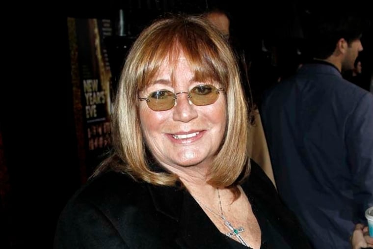 Penny Marshall arrives at the premiere of "New Year's Eve" in Los Angeles on Monday, Dec. 5, 2011. (AP Photo/Matt Sayles)
