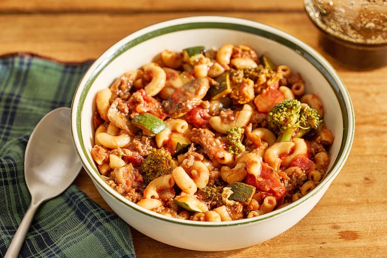 Vegetable-Loaded American Goulash. MUST CREDIT: Tom McCorkle for The Washington Post