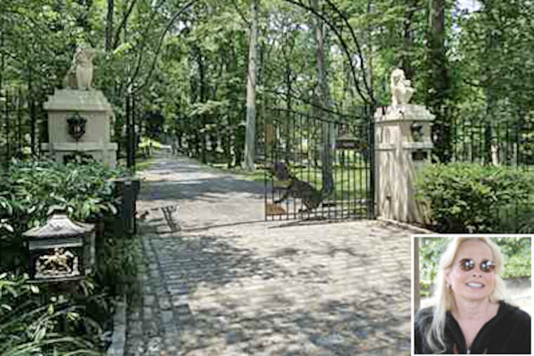 Entrance to Villanova residence of Rosalind Lavin (inset), owner of personal-care homes deemed 'appalling' by U.S. attorney.