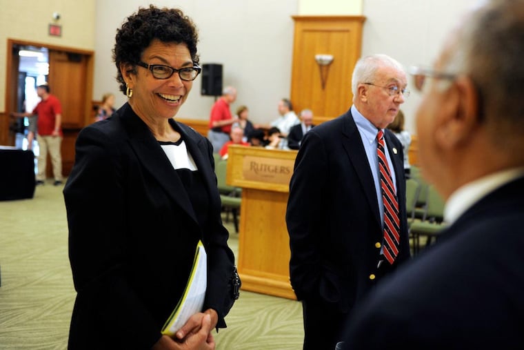 Rutgers-Camden chancellor Phoebe A. Haddon, pictured here in 2014, will leave the leadership post in July.