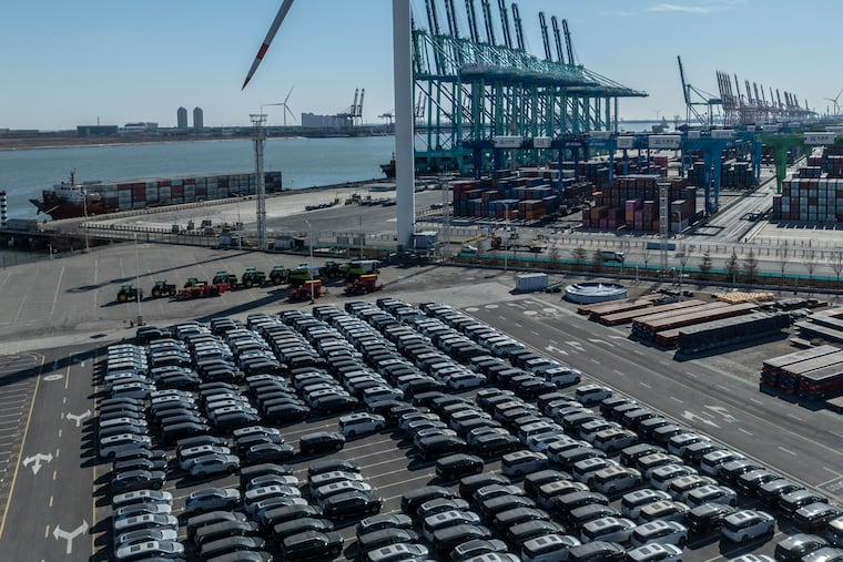 The port at Tianjin, China. In response to President Donald Trump's tariffs, China has become more assertive on that global stage.