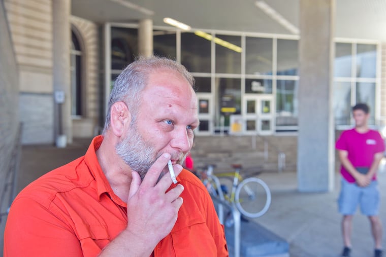 Nick Peterson, 41, an English professor from East Falls, said he’s been trying to quit smoking for 20 years.