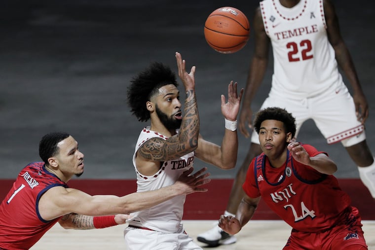 Damian Dunn led Temple with 18 points against NJIT.