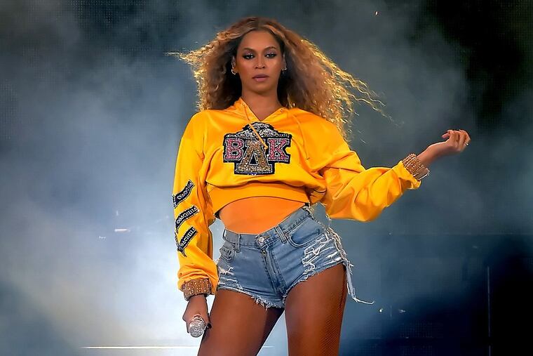 Beyonce Knowles performs onstage during 2018 Coachella Valley Music And Arts Festival Weekend 1 at the Empire Polo Field on April 14, 2018 in Indio, California. (Kevin Winter/Getty Images for Coachella/TNS) *FOR USE WITH THIS STORY ONLY*