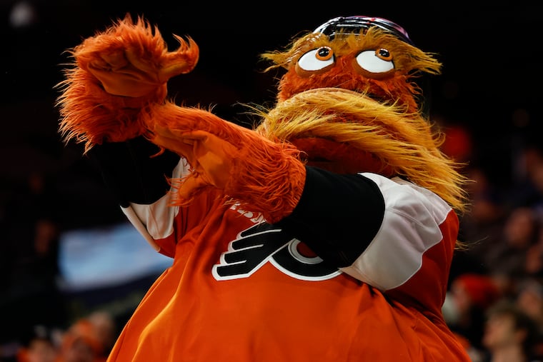 Gritty will be able to watch tonight's Flyers-Blue Jackets game at Xfinity Mobile Arena.