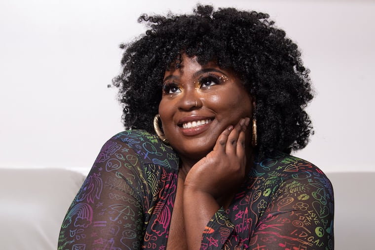 Tata Sherise at her studio in the Germantown section of Philadelphia.