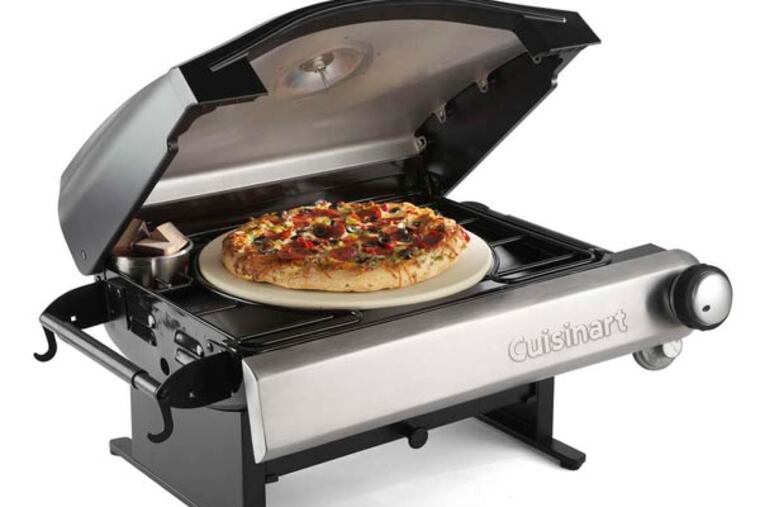 The Cuisinart Pizza Oven is fueled by propane.