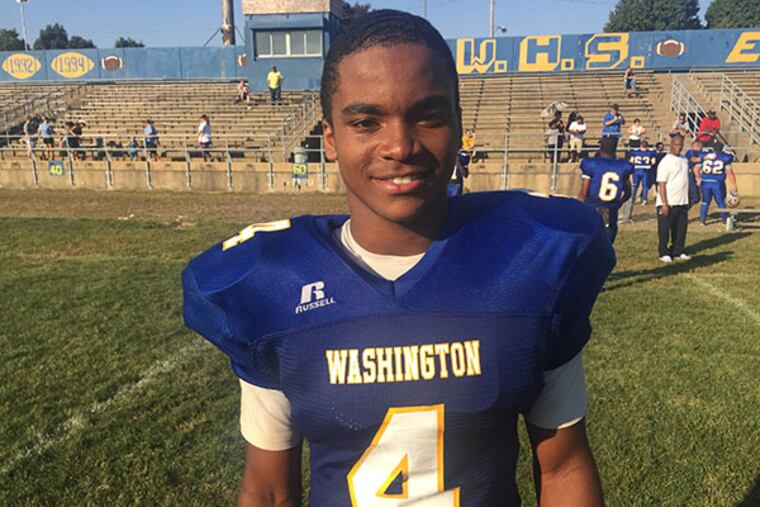 Washington running back/defensive back Jeffrey Davis.