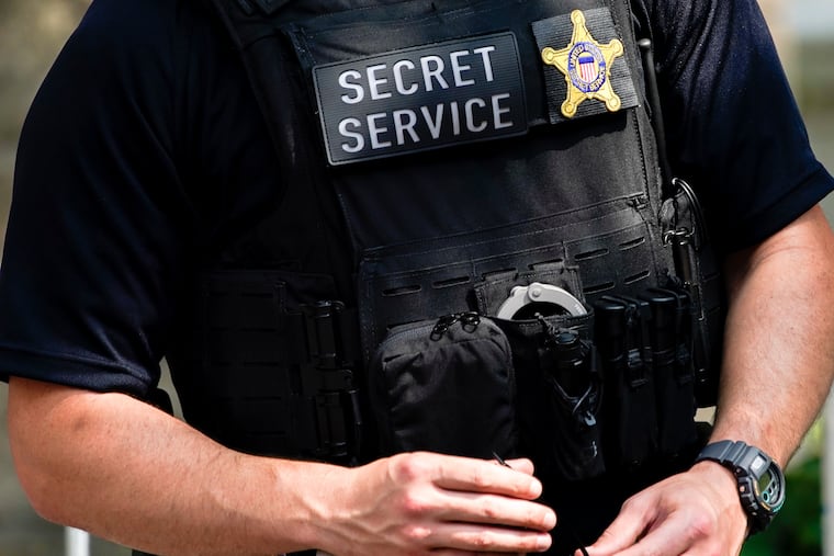 A secret service agent in 2022 in New York.