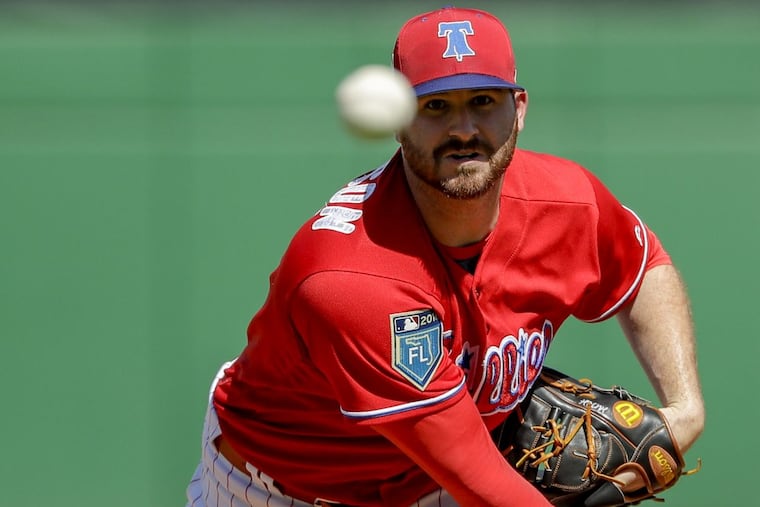 Phillies pitcher Drew Hutchison may have secured a roster spot with four scoreless innings Saturday against Detroit.