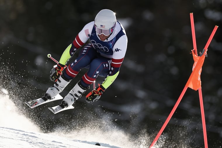 Ryan Cochran-Siegle of the United States is a medal contender in the men's downhill.