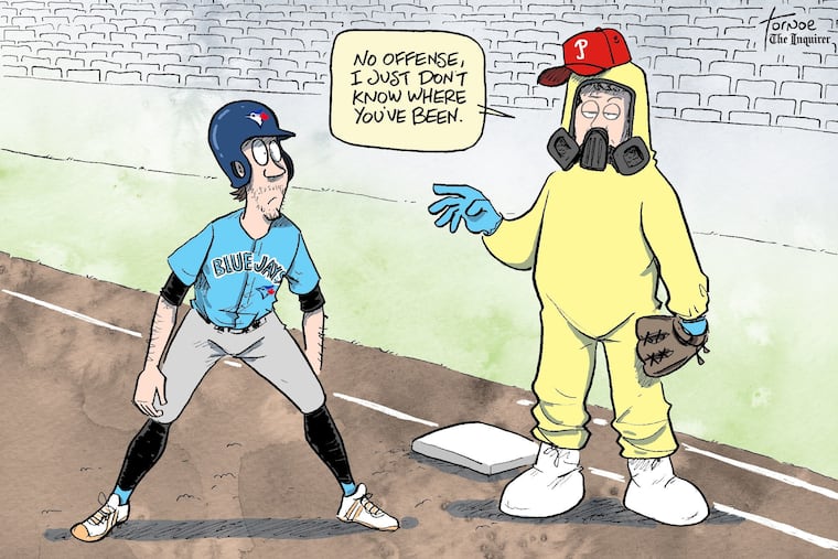 Rob Tornoe's Phillies cartoon for Friday, July 31, 2020.