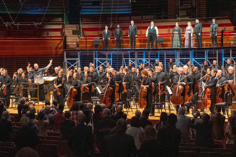 The Philadelphia Orchestra and singers led by Yannick Nézet-Séguin in Wagner's "Tristan und Isolde," on Sunday, June 1, 2025, in Marian Anderson Hall.