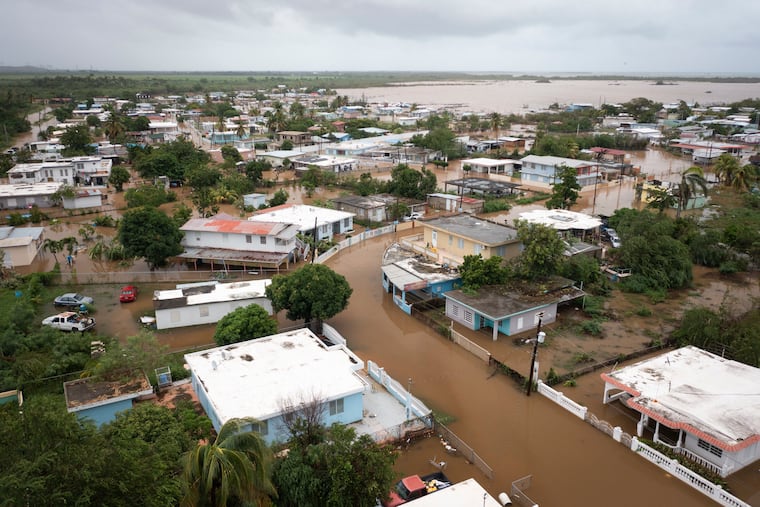 Playa Salinas was flooded after the passing of Hurricane Fiona in Salinas, Puerto Rico, on Sept. 19.