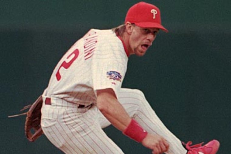 "I never thought about managing or coaching when I was playing," Mickey Morandini said. (AP file photo)