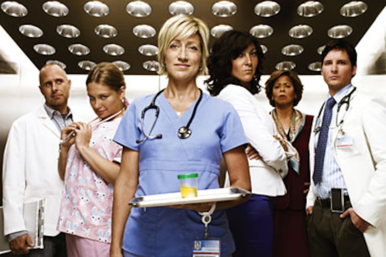 Edie Falco (center) returns in the second season of the Showtime series.