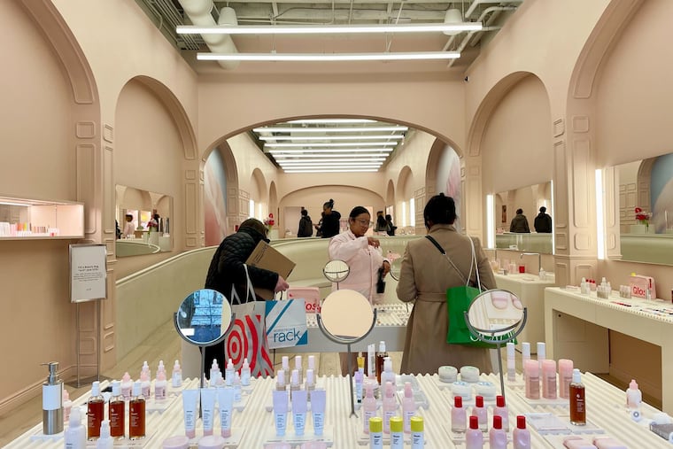 A look at the new Glossier store in Philly.