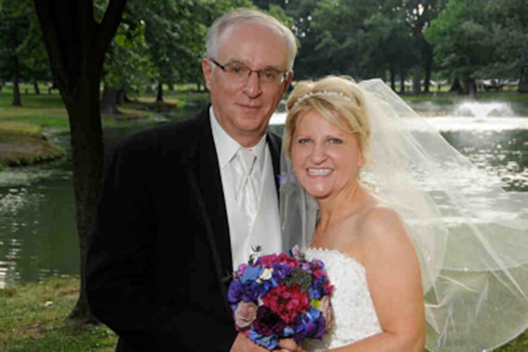 Rita Pierok and Joe Tkachyk were married June 24, 2011 in Cherry Hill, NJ (Curt Hudson Photography)