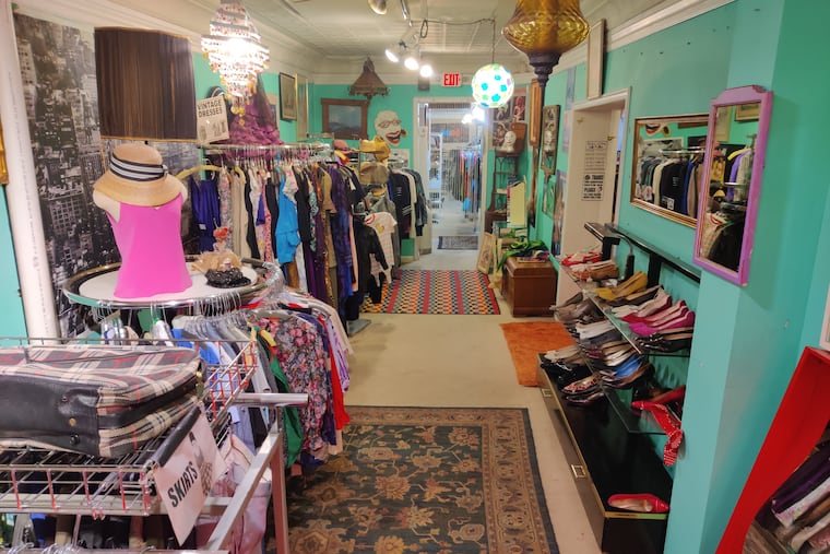 The vintage selection at Philly AIDS Thrift ranges from wedding dresses to costumes and classic denim pants to summer suits.