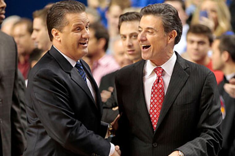 There's no love lost between John Calipari's Kentucky and Rick Pitino's Louisville. (Mark Cornelison/Lexington Herald-Leader)
