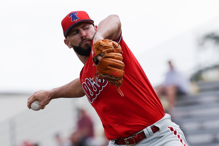 Jake Arrieta, shown in an earlier spring-training appearance, ended the Phillies time in Clearwater on a high note.