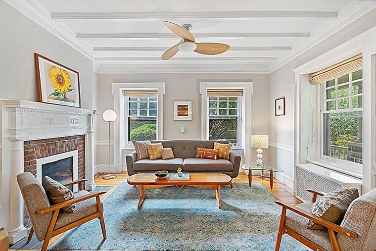 The living room, dining room and kitchen are on the first floor.