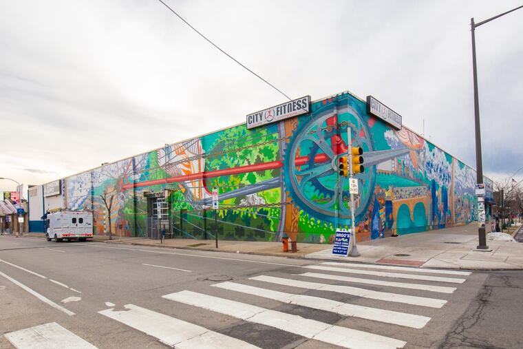 Former industrial building at 200 Spring Garden St. that currently accommodates a City Fitness health club.