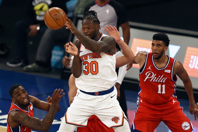 Julius Randle and the New York Knicks gave the Sixers all they could handle Sunday night.