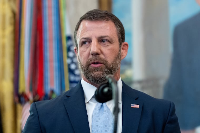 Homeland Security Secretary Markwayne Mullin speaks in the Oval Office of the White House, Tuesday, March 24, 2026, in Washington.