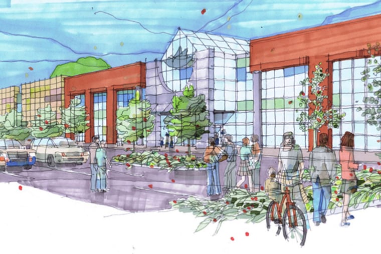 A proposed entry for Marketplace at Burlington. (Ignarri Lummis Architects)