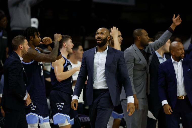 Coach Kyle Neptune's Villanova team led Penn for just 53 seconds in their loss on Monday night.