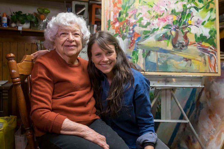 Mrs. Paul, with her granddaughter, Natania Schaumburg, had had an aptitude for art before signing up for classes with her daughter, Susan.