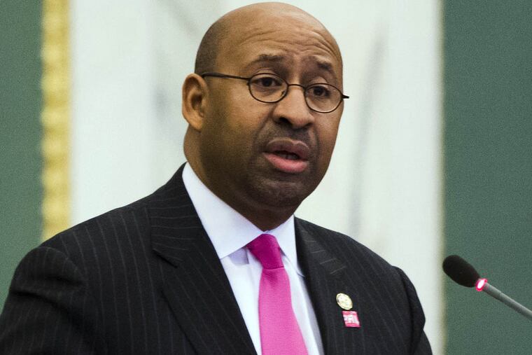 Mayor Michael Nutter. (AP Photo/Matt Rourke)