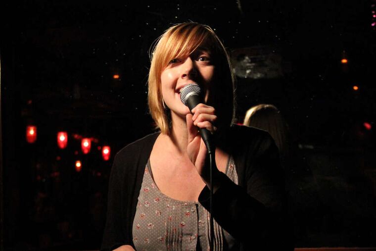 Storyteller Hillary Rea. She hosts several curated events in true first-person narrative, and gives workshops.