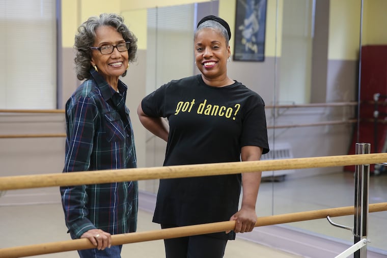 Joan Myers Brown, left, founded Philadanco 50 years ago. Her successor, Kim Bears-Bailey, has been with the organization nearly 40 years, including 20 as a dancer.