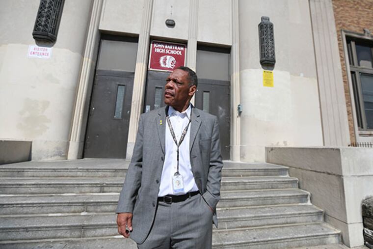 Ozzie Wright is the new co-principal of Bartram High. Wright, an Army veteran and retired district principal, has been sent to help at the school. ( DAVID SWANSON / Staff Photographer )