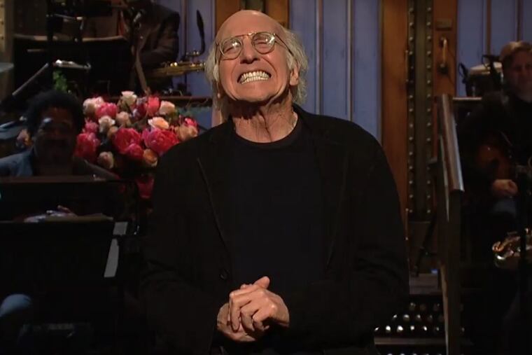 Larry David delivers a controversial joke about the Holocaust during his opening monologue on “Saturday Night Live.”