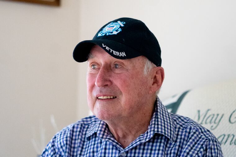Bob OÕBrien sits for a portrait in his home in Hatfield, PA, January 15, 2021. Four days after retiring from 42-years in civil service, he picked up a part-time job at Biological Specialities in Colmar, PA, where he has become a positive person to anyone he comes in contact with.