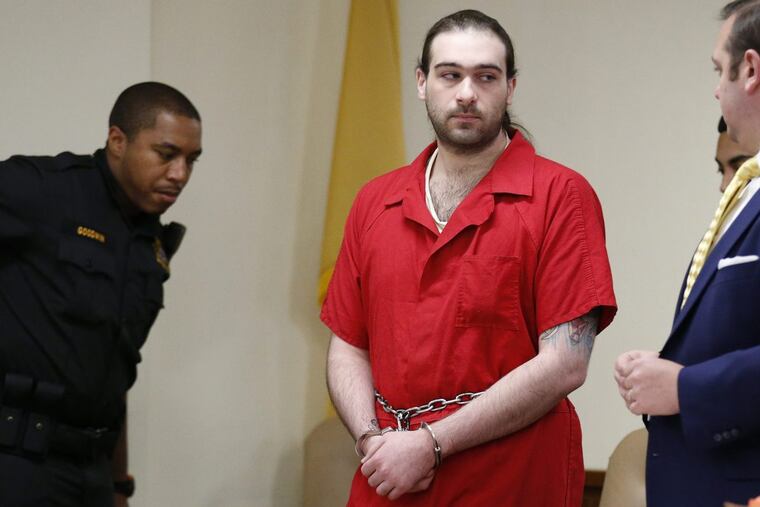 David D.J.” Creato Jr., center, appears in court in this file photo. He will be sentenced Sept. 29 in the death of his 3-year-old son, Brendan, in Haddon Township. Creato pleaded guilty in August to aggravated manslaughter.